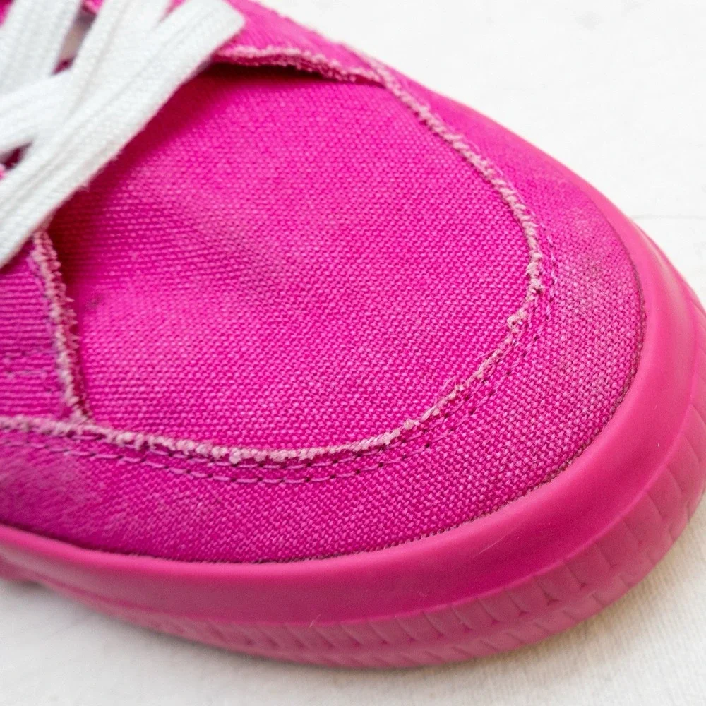 Off-White Womens Vulcanized Low Top Sneakers Pink/White‎ – US 8  – Virgil Abloh